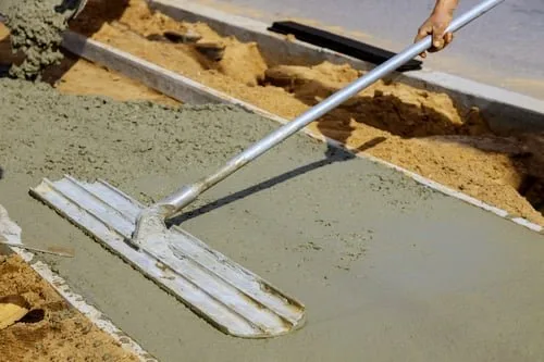 The ABC Home Services crew preparing a compacted base for a concrete pour in Metro Vancouver